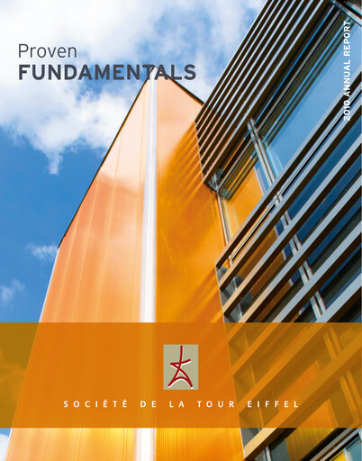 Thumbnail Société de la Tour Eiffel Annual Report 2010