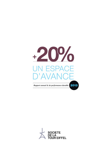 Thumbnail Société de la Tour Eiffel Annual Report 2013