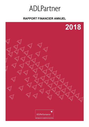 Miniature ADLPartner (Dékuple) Rapport financier 2018