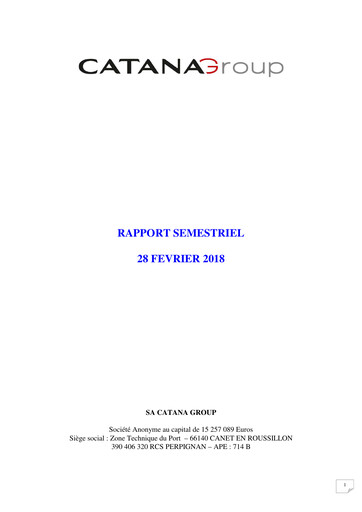 Thumbnail Catana Group Half-year Report 2017-2018