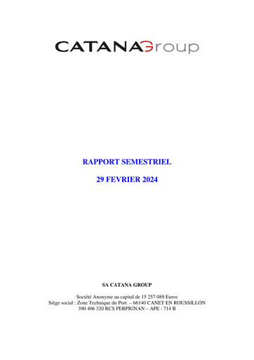 Thumbnail Catana Group Half-year Report 2023-2024