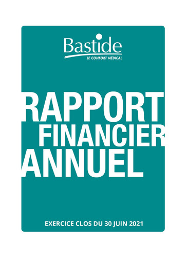 Thumbnail Bastide Le Confort Médical Annual Report 2021