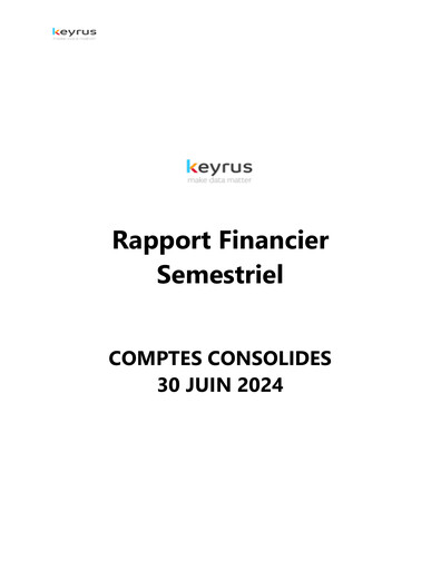 Thumbnail Keyrus Half-year Report 2024-h1