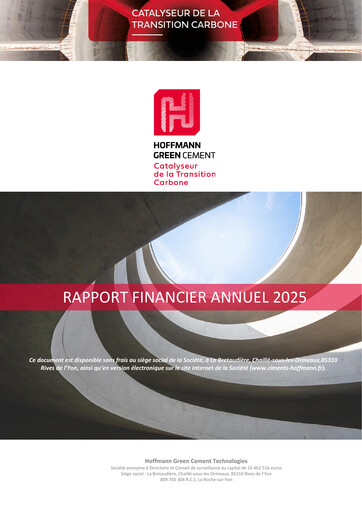 Thumbnail Hoffmann Green Cement Technologies Financial Report 2025