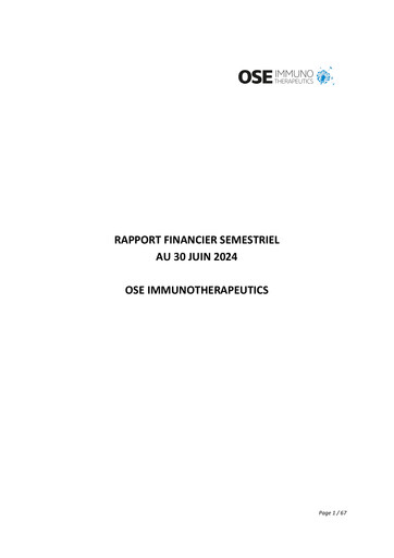 Thumbnail OSE Immunotherapeutics Half-year Report 2024-h1
