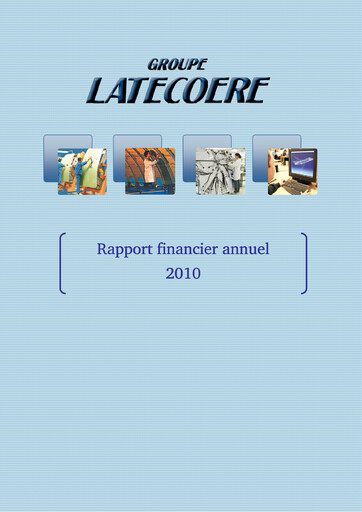 Thumbnail Latécoère S.A. Financial Report 2010