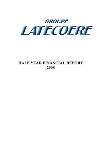 Thumbnail Latécoère S.A. Half-year Report 2008-h1