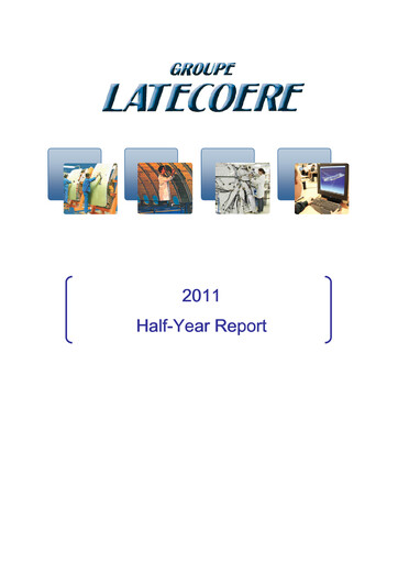Thumbnail Latécoère S.A. Half-year Report 2011-h1