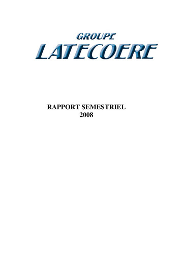 Thumbnail Latécoère S.A. Half-year Report 2008-h1