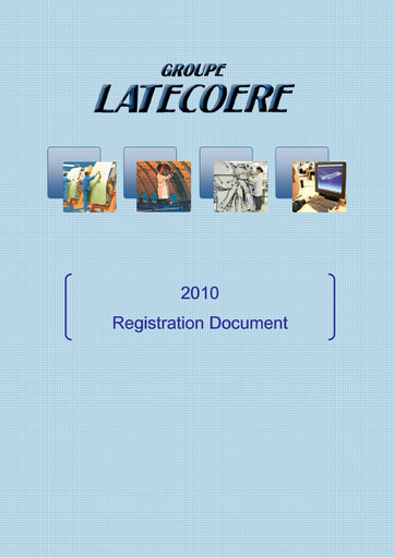 Thumbnail Latécoère S.A. Universal Registration Document 2010