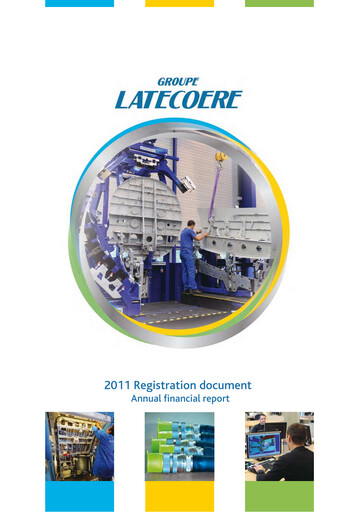 Thumbnail Latécoère S.A. Universal Registration Document 2011