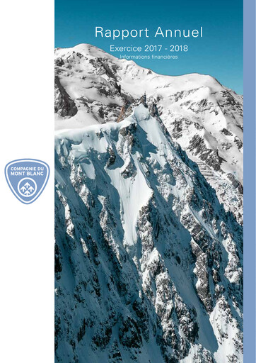 Thumbnail Compagnie Du Mont-Blanc Annual Report 2017-2018