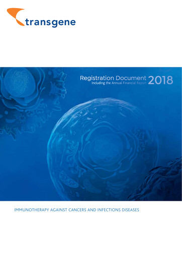 Vorschaubild Transgene SA Universelles Registrierungsdokument 2018