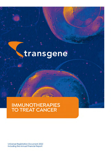Vorschaubild Transgene SA Universelles Registrierungsdokument 2022