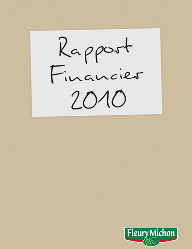 Miniature Fleury Michon Rapport financier 2010