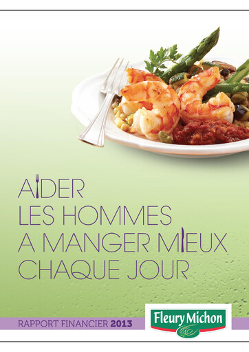 Miniature Fleury Michon Rapport financier 2013