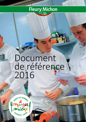 Miniature Fleury Michon Document d'enregistrement universel 2016
