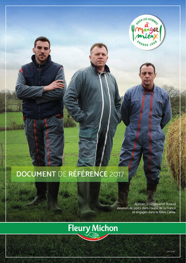 Miniature Fleury Michon Document d'enregistrement universel 2017