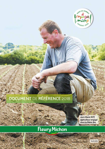 Miniature Fleury Michon Document d'enregistrement universel 2018