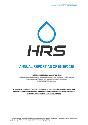 Thumbnail Hydrogen-Refueling-Solutions Annual Report 2024-2025