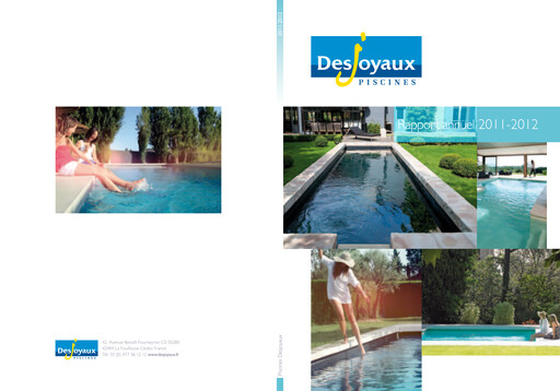 Thumbnail Piscines Desjoyaux Annual Report 2011-2012