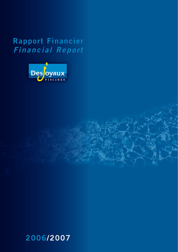 Thumbnail Piscines Desjoyaux Financial Report 2006-2007