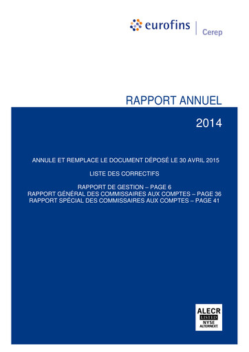 Thumbnail Eurofins-Cerep Annual Report 2014