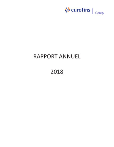 Thumbnail Eurofins-Cerep Annual Report 2018