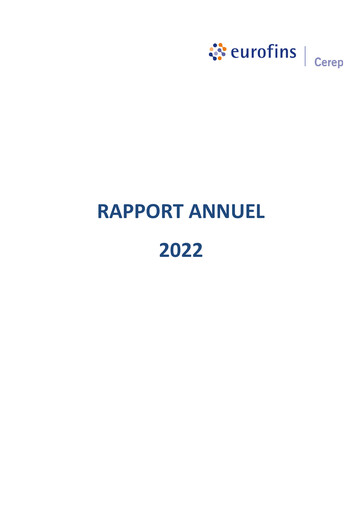 Thumbnail Eurofins-Cerep Annual Report 2022