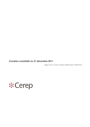 Thumbnail Eurofins-Cerep Financial Statement 2011