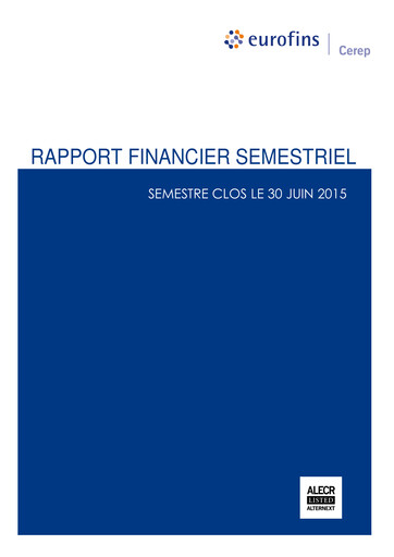 Thumbnail Eurofins-Cerep Half-year Report 2015-h1