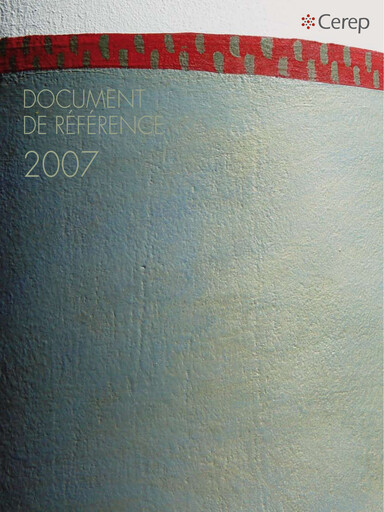 Vorschaubild Eurofins-Cerep Universelles Registrierungsdokument 2007