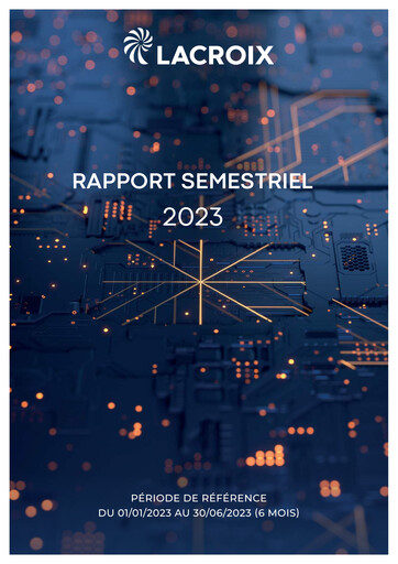 Thumbnail LACROIX Group SA Half-year Report 2023-h1