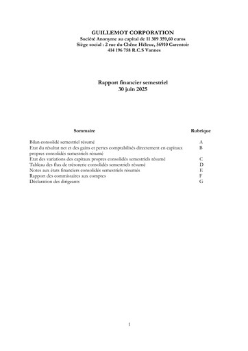 Thumbnail Guillemot Corporation Half-year Report 2025-h1
