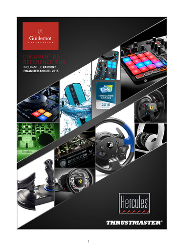 Thumbnail Guillemot Corporation Universal Registration Document 2015