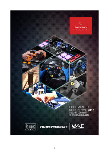 Thumbnail Guillemot Corporation Universal Registration Document 2016