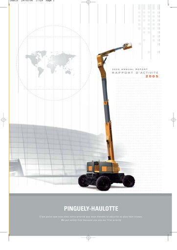 Thumbnail Haulotte Group Annual Report 2005