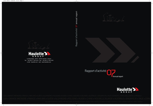 Thumbnail Haulotte Group Annual Report 2007