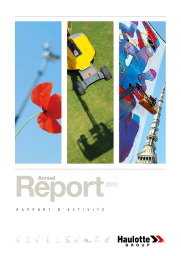 Thumbnail Haulotte Group Annual Report 2010