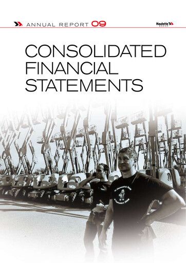 Thumbnail Haulotte Group Financial Statement 2009