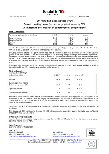 Thumbnail Haulotte Group Half-year Report 2017-h1