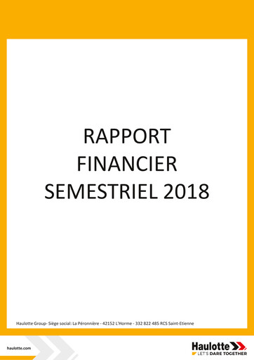 Thumbnail Haulotte Group Half-year Report 2018-h1