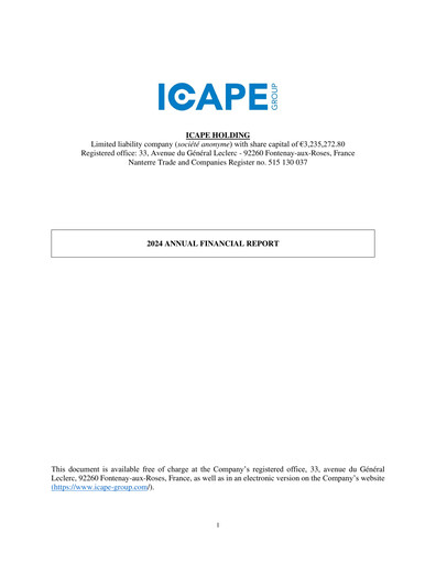 Thumbnail Icape Holding Financial Report 2024