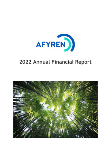 Thumbnail AFYREN Financial Report 2022