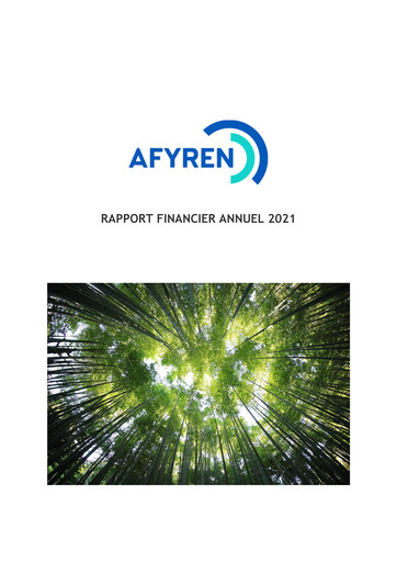 Vorschaubild AFYREN Finanzbericht 2021