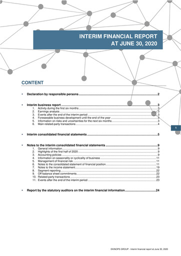Vorschaubild Ekinops Halbjahresbericht 2020-h1