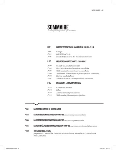 Thumbnail Poujoulat Financial Report 2012