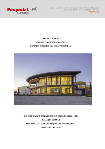 Thumbnail Poujoulat Half-year Report 2024-2025-h1