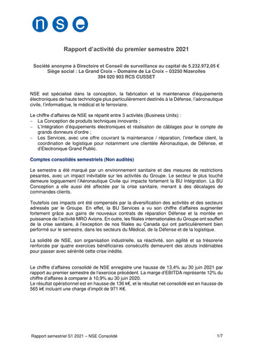 Thumbnail NSE SA Half-year Report 2021-h1