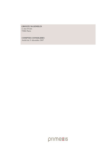 Thumbnail Bilendi SA Financial Statement 2007